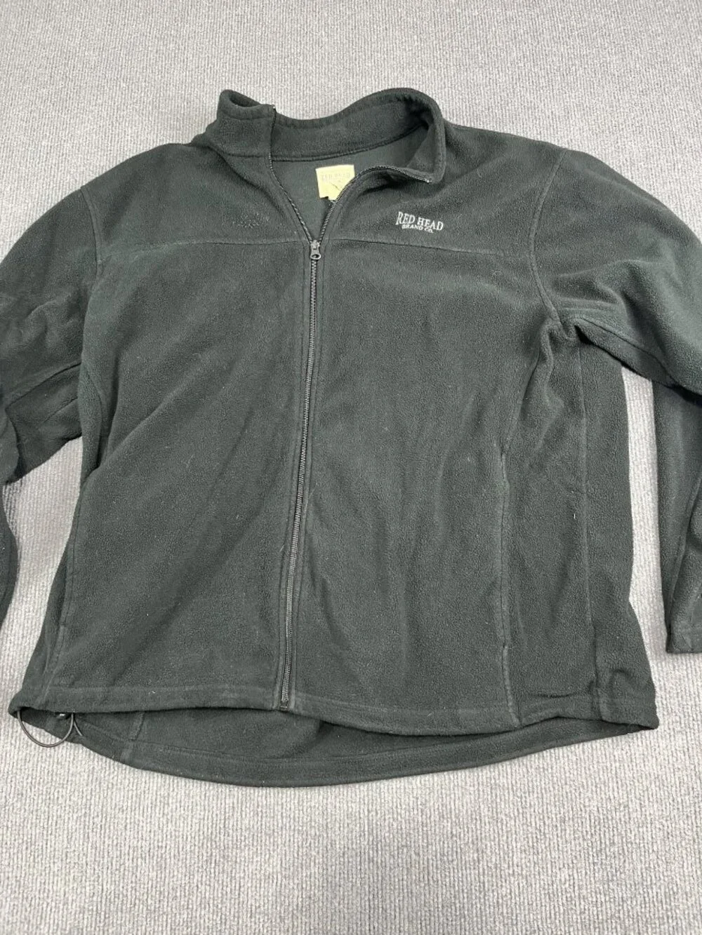 Red Head Mens Dark Green Full-Zip Fleece Jacket XL